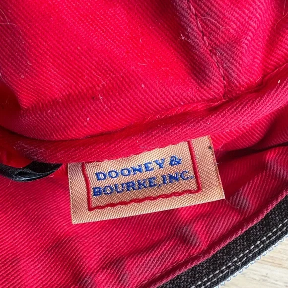 Dooney & Bourke Navy and Tan Crossbody Bag - Picture 7 of 11